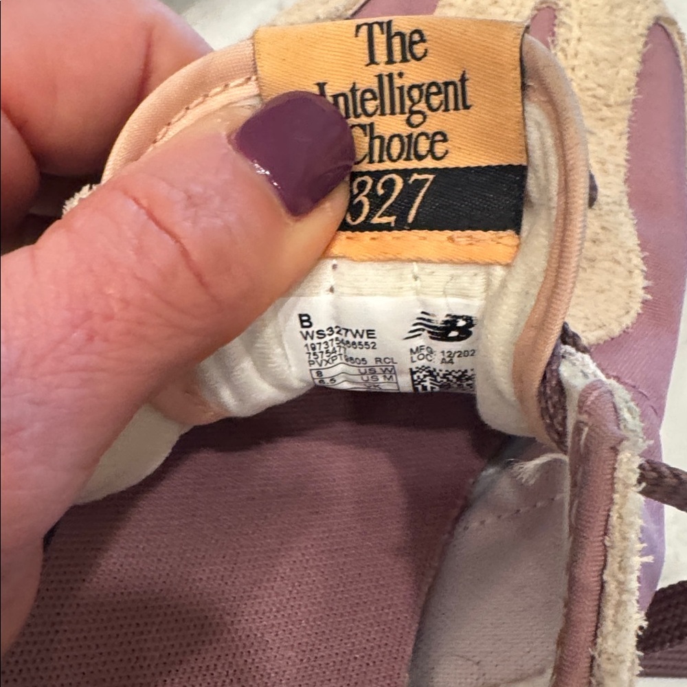 New Balance 327 purple sneakers - Picture 3 of 6